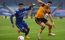 Raúl Jiménez no pudo conseguir goles en este encuentro ante Leicester. Foto: AFP