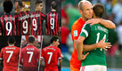 En el Manchester United y AC Milan hay números "salados" y ni hablar del Tri en Mundiales. (Google | Mexsport)
