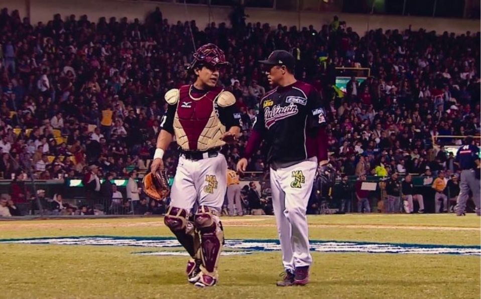 Amezcua y López hicieron batería en el juego del campeonato de la Serie del Caribe 2002. (Foto: Tomateros.com.mx)