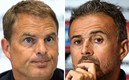 Frank de Boer y Luis Enrique llevarán a sus equipos a exponer un futbol vistoso. Foto: AFP