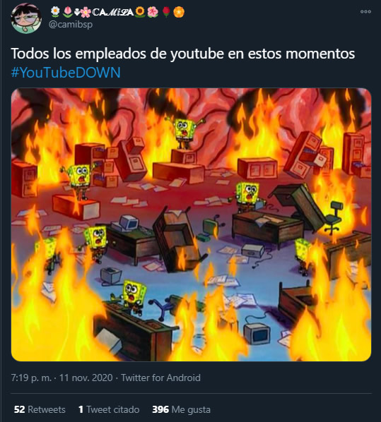YouTube se cayó. Los memes llegan de todas partes del mundo | GALERÍA
