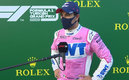 Checo al terminar la calificación.