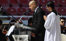 El Bofo estuvo en la misa de Vergara en el estadio. (Foto: Mexsport)