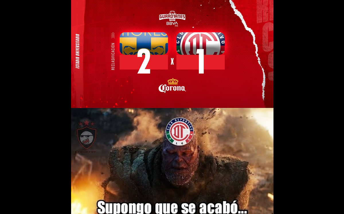 Memes del Tigres vs Toluca.