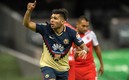 El Chino Romero festejando un gol con las Águilas. FOTO: Mexsport.