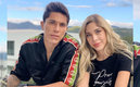 El futbolista y su esposa.