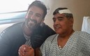 Maradona, internado en un hospital en Argentina hace unas semanas. FOTO: AFP.