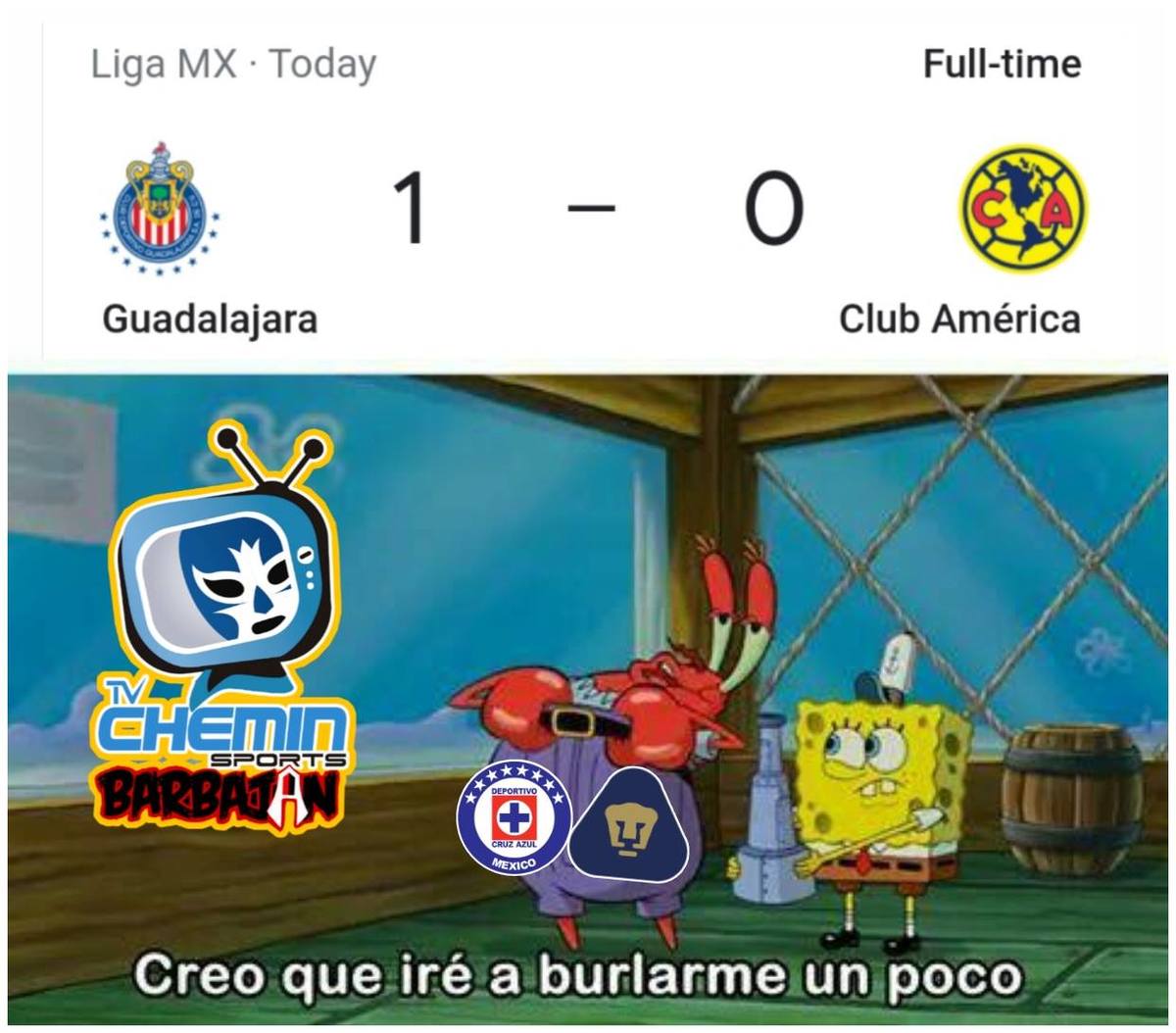 Siempre que pierde el América los "acomplejados" van a burlarse.