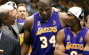 Phil Jackson, Shaquille O'Neal y Kobe Bryant ganaron tres títulos NBA a inicios de este siglo con Lakers. (AFP)