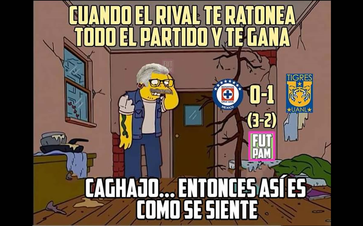 Memes del Cruz Azul vs Tigres de la Liguilla 2020.