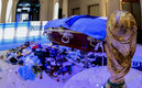 Maradona fue despedido en la Casa Rosada. (Foto: AFP)