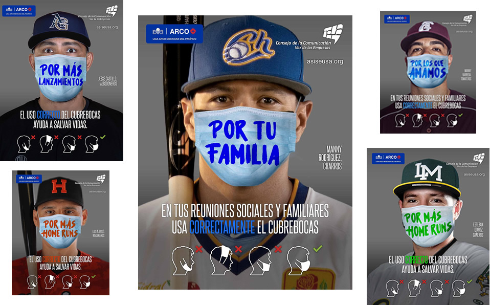 #AsíSeUsa: La LMP se une a campaña para el uso del cubrebocas
