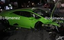 Así quedó el lujoso auto tras el incidente. FOTO: @c4jimenez