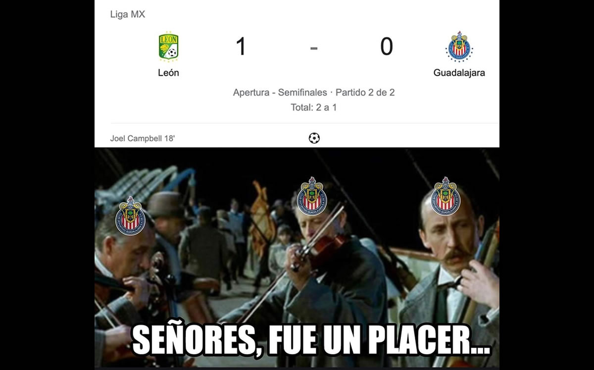 Memes del León vs Chivas de la Semifinal del Guardianes 2020.