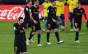 Messi se mostró incrédulo ante la derrota. FOTO: AFP.