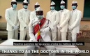 Enviaron un mensaje cálido para los doctores alrededor del mundo (Captura)