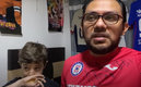 El niño no aguantó las lágrimas por la eliminación de Cruz Azul.