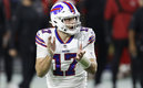 Josh Allen tuvo una noche de cuatro pases de touchdown (AFP)