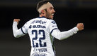 Juan Pablo Vigón marcó el gol de la épica remontada para Pumas. (Mexsport)