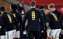 La playera era negra y tenía el 9 de Raúl Jiménez en el dorsal. Foto: AFP