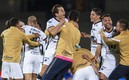 Pumas Tabasco festejo triunfo del primer equipo.  (Foto: Mexsport)