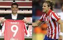 Diego Forlán le dio la bienvenida a Luis Suárez al Atlético de Madrid