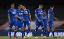 Los jugadores celestes tras la eliminación ante Pumas en Semifinales. FOTO: Mexsport
