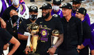LeBron James ganó su primer título con Lakers en 2020 y cuarto en la NBA. (AFP)