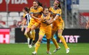 Lizbeth Ovalle marcó el gol del triunfo para las felinas gracias al error de la portera Alejandría Godínez. Foto: Imago 7