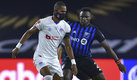 Jerry Bengston jugando con cubrebocas en el Olimpia-Impact de la Concachampions. (Mexsport)