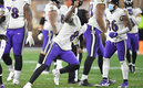 Los Ravens sufrieron de más en Cleveland (AFP)