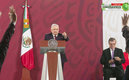 AMLO en la conferencia matutina. (AFP)