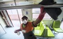 Los trabajadores del metro piden entrar en la primera fase de vacunación en México. Foto: AFP
