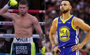 Canelo cuenta con el apoyo de la estrella de los Warriors (AFP)