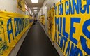 El vestidor de Tigres en Orlando se vistió de amarillo con apoyo. (Foto: Tigres)