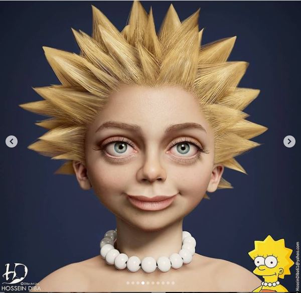 Lisa Simpson (Instagram: @hossein.diba)