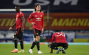 El Manchester United se llevó el triunfo en Goodison Park (AFP)