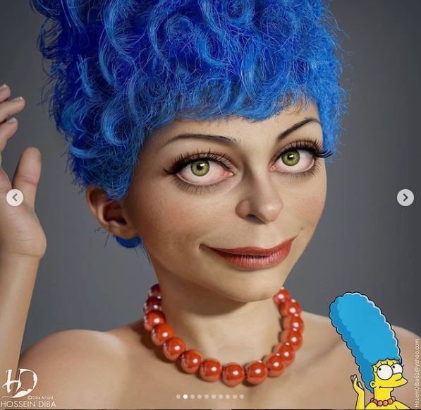 Marge Simpson (Instagram: @hossein.diba)