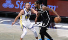 Steph Curry y Kevin Durant ganaron dos títulos juntos con Warriors en la NBA. (AFP)