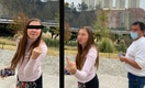 La mujer mostró el dedo medio a la autoridad y no acató la medida. Foto: Milenio