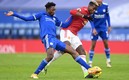 El duelo entre Leicester y Manchester United tuvo grandes emociones. FOTO: AFP.
