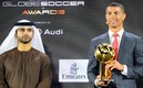 Cristiano Ronaldo recibió la distinción en Dubai. FOTO: @Globe_Soccer