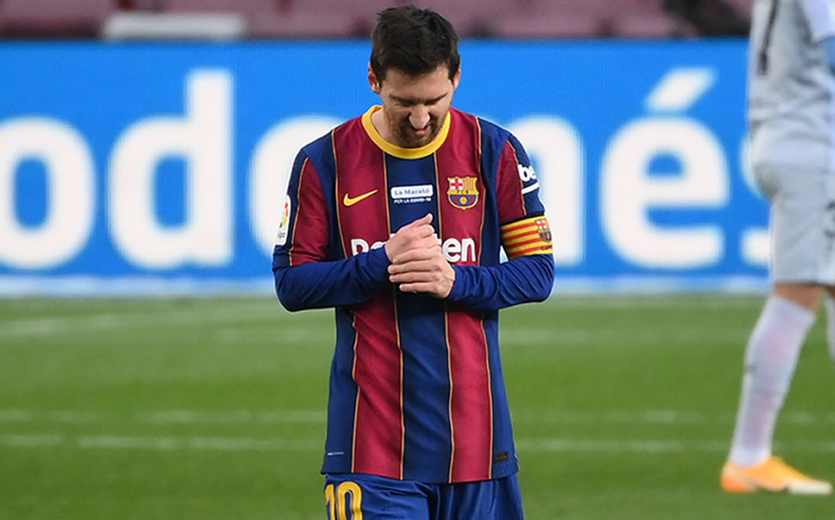 Messi con el Barcelona
