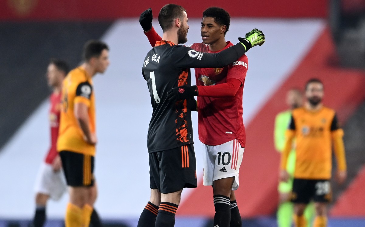Con el tanto de Rashford, el United alcanzó el subliderato de la Premier, a dos puntos del Liverpool. Foto: AFP