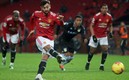Bruno Fernandes fue clave para la victoria del Manchester United. Foto: AFP