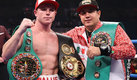 El Canelo Álvarez ahora reina en la división de los Supermedios tanto en el CMB como AMB. (Mexsport)