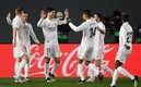 Real Madrid inició el 2021 como líder de la Liga de España con el triunfo ante el Celta de Araujo. Foto: AFP