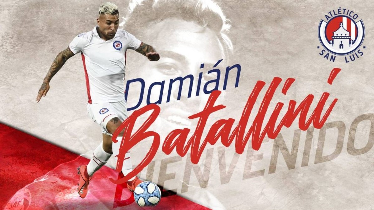 Damián Batallini (Atlético de San Luis)  | Delantero argentino que jugó en Argentinos Juniors