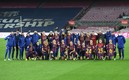 Fue un momento histórico que no se pudo  compartir con público. Foto: Barcelona Femení