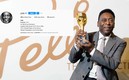 Pelé mostró su enfado con la prensa.